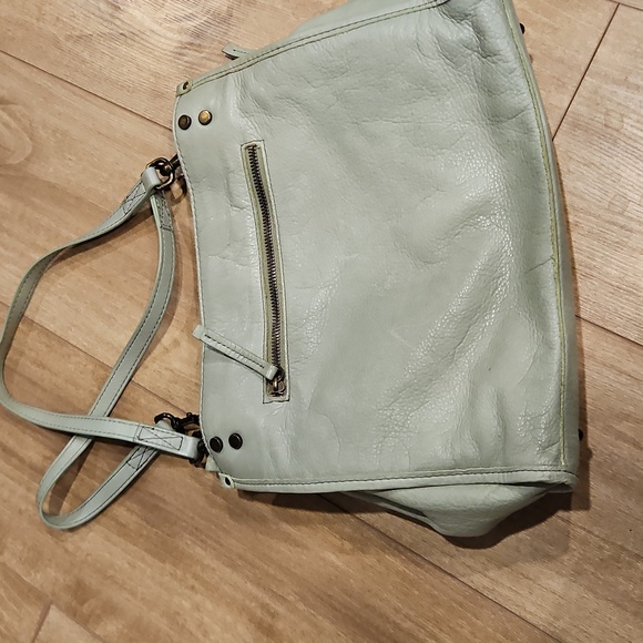 American Leather Co Green/Gray Purse - Picture 5 of 8